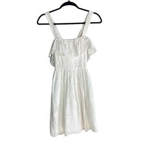 Madewell white embroidered dress